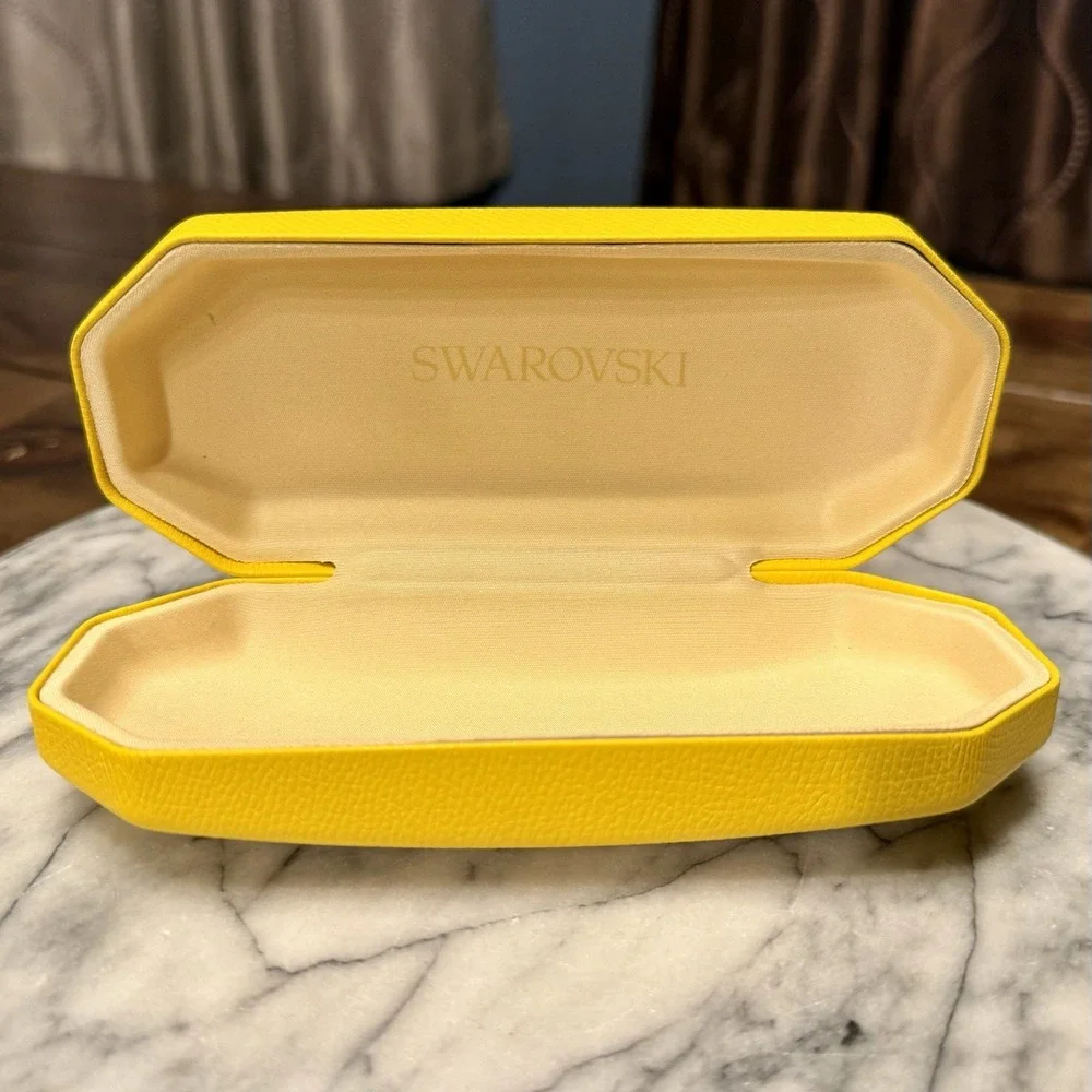 Swarovski Gloss Black Crystal Cat Eye Eyeglass FRAME w/Case - SK5174-3 54-16-140